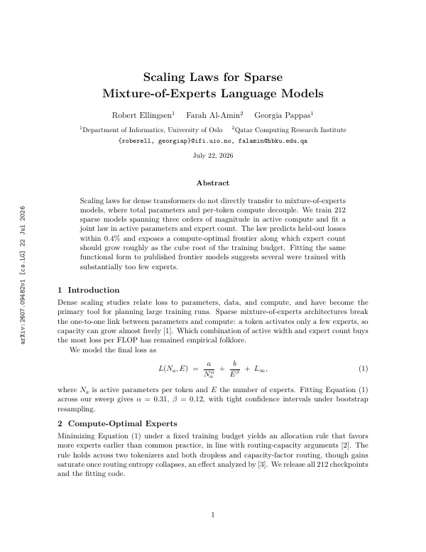 Compiled first page of the arXiv Preprint template