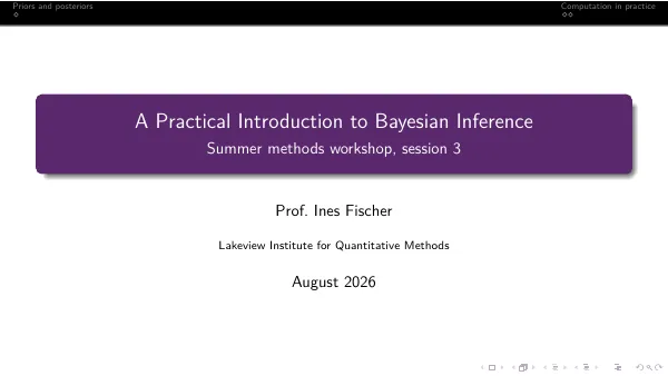 Compiled first page of the Beamer Frankfurt template