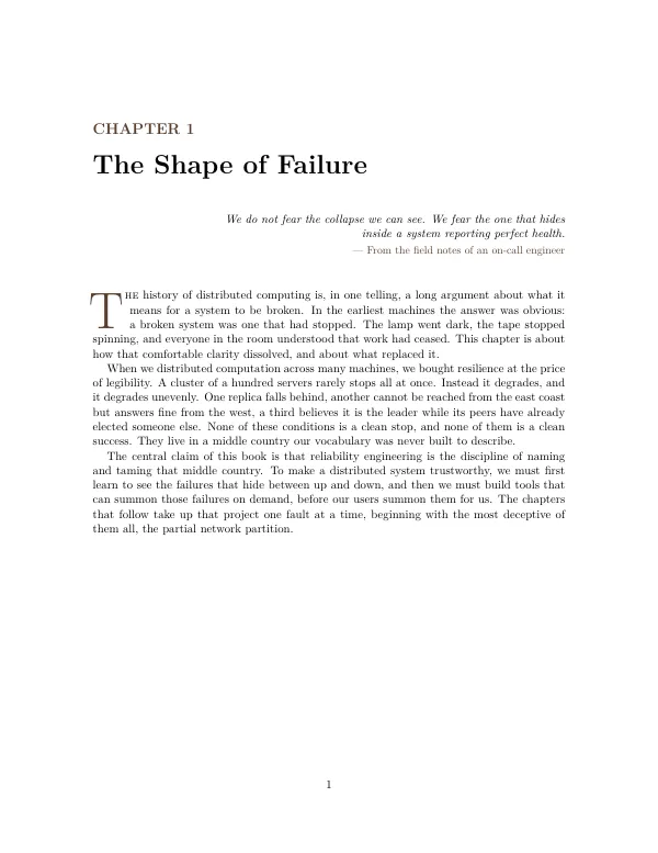 Compiled first page of the Book Chapter template