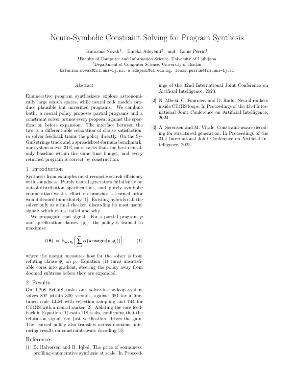 Compiled first page of the IJCAI Style Paper template