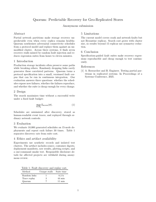 Compiled first page of the USENIX Style Systems Paper template